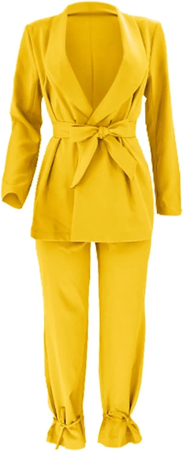 Dressy Pant Suits for Women Elegant Oversized Blazer and Suit Pants Set Causal Wedding Guests Prom Business Suits