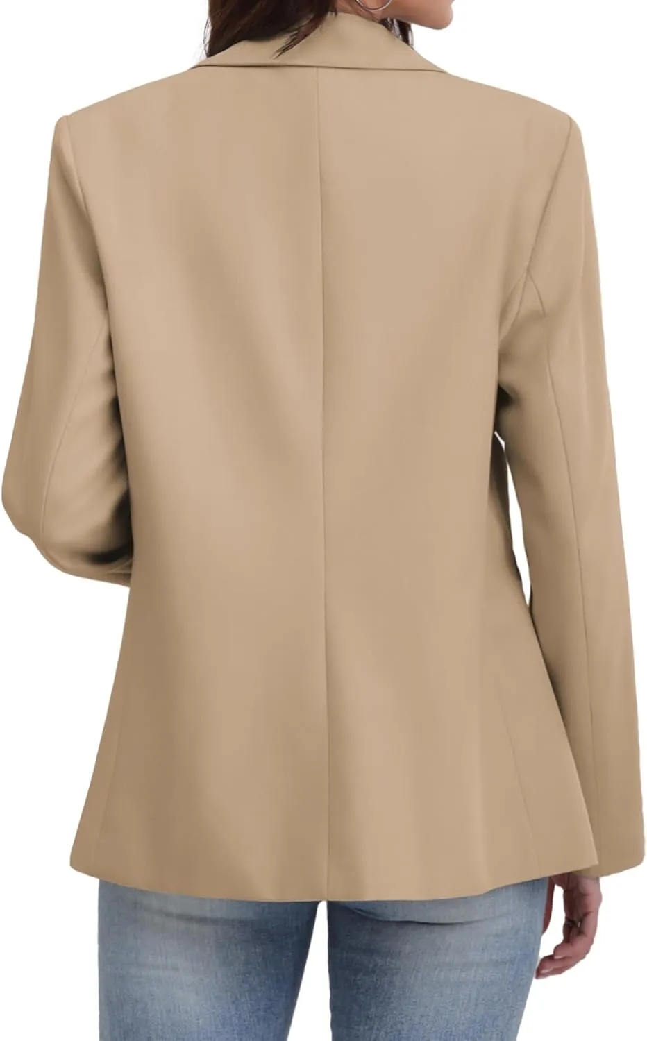 ELLEVEN Women's Blazer Business Casual Lightweight Suit - Long Sleeve Slim Fit Work Office Jacket with Pockets