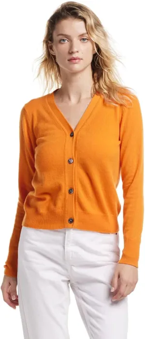 EURKEA Women's V Neck 100% Cashmere Cardigan Sweater, Pullover Winter Top for Women, Gifts Ready