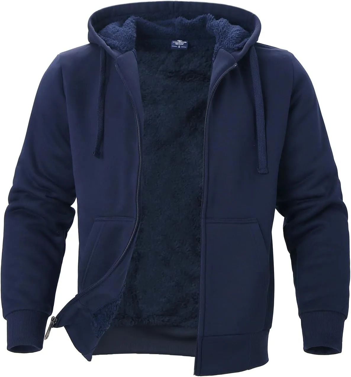 Facitisu Flannel Hoodies for Men Sherpa Lined Heavy Fleece Plaid Jacket Mens Coats Plus Size Big Tall