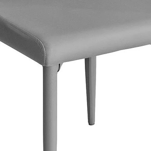 Febland Grey Riversway Dining Chair, Faux Leather, 46x46x86 cm
