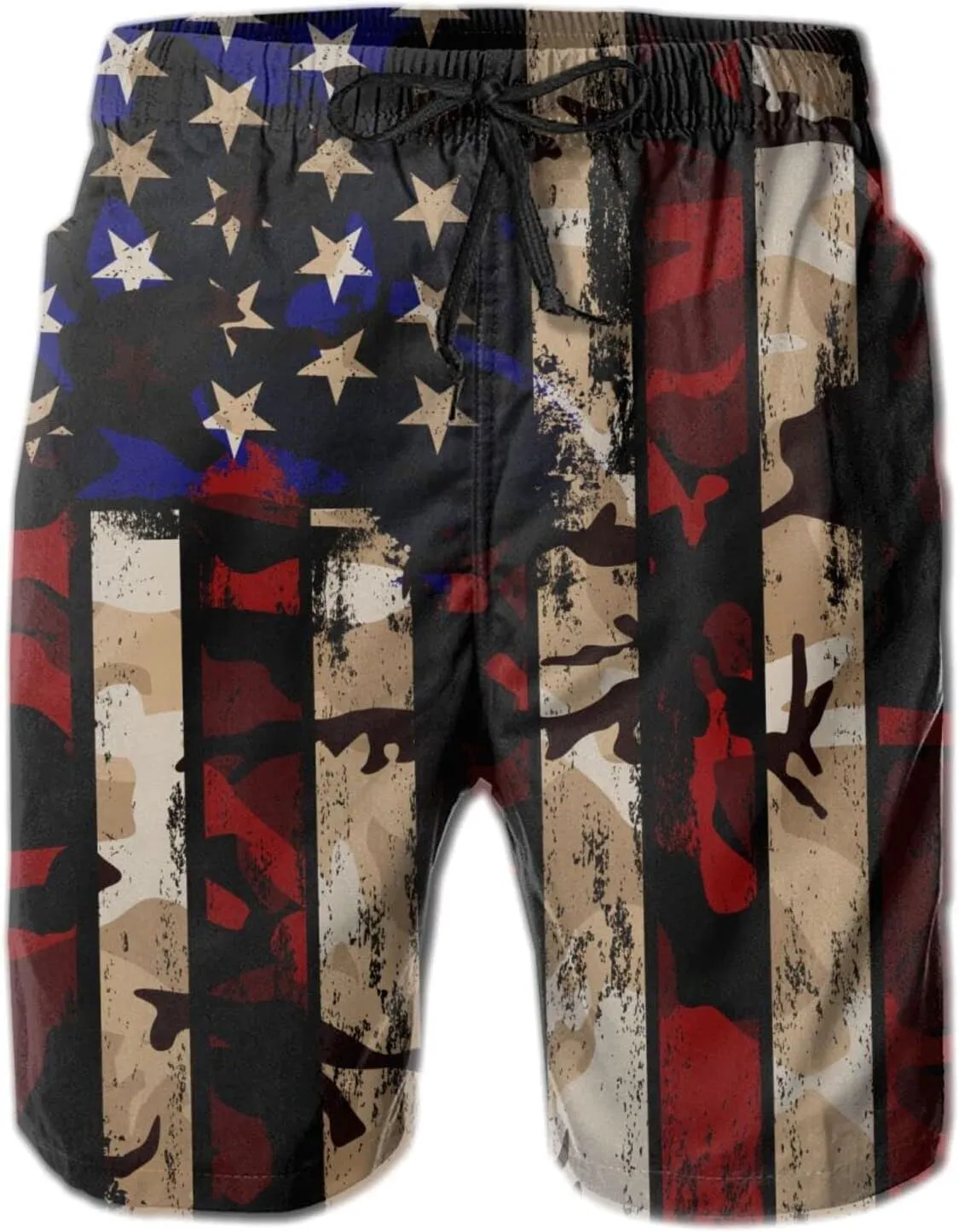 FREEHOTU Men's Swim Trunks Beach Board Shorts Quick Dry Swimwear Sports with Pockets