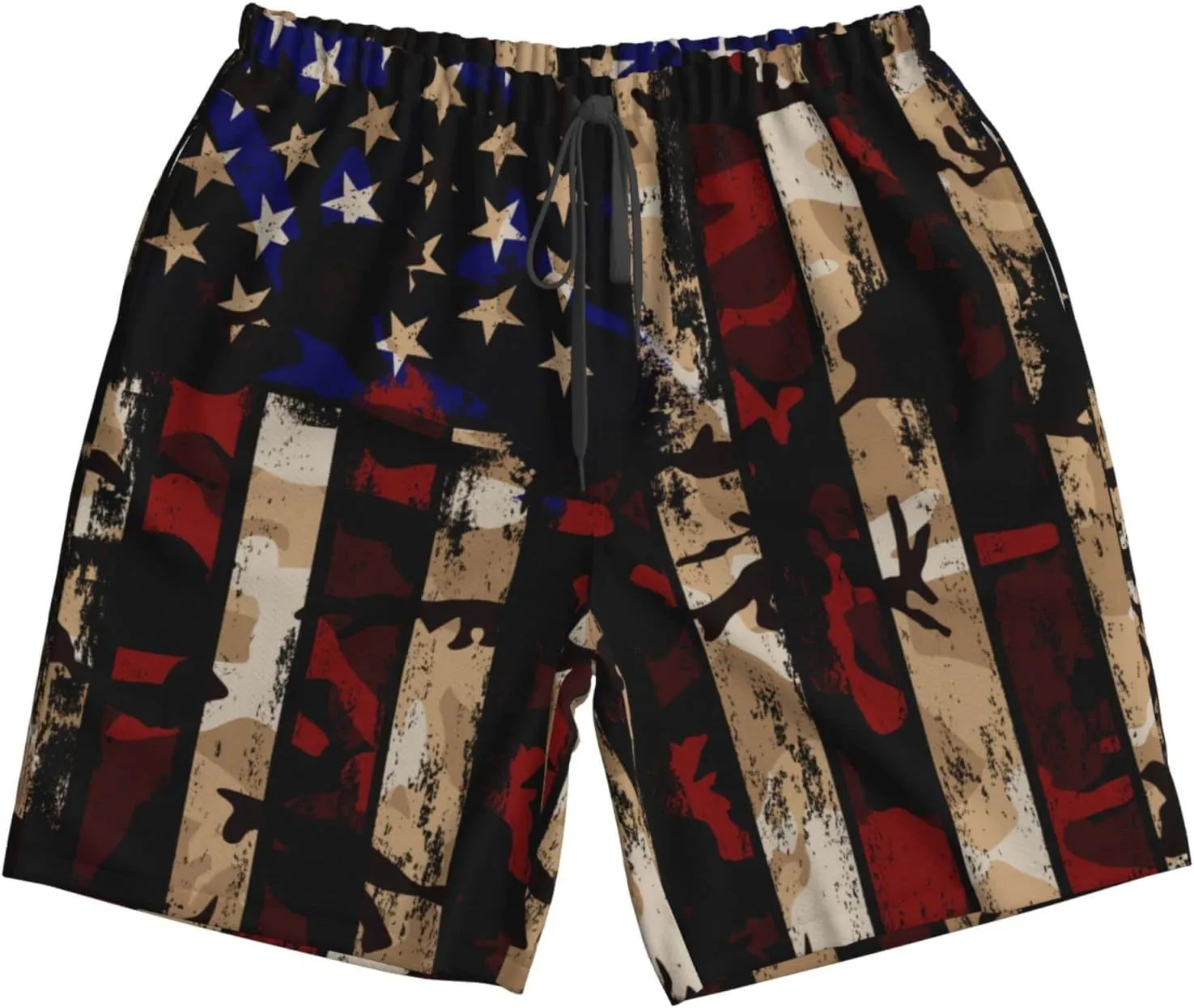 FREEHOTU Men's Swim Trunks Beach Board Shorts Quick Dry Swimwear Sports with Pockets