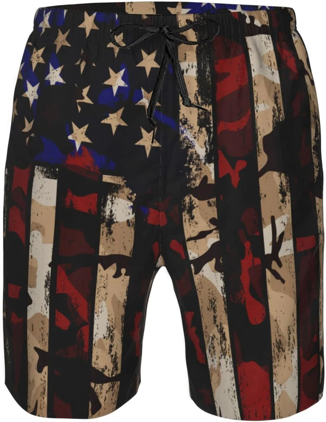FREEHOTU Men's Swim Trunks Beach Board Shorts Quick Dry Swimwear Sports with Pockets