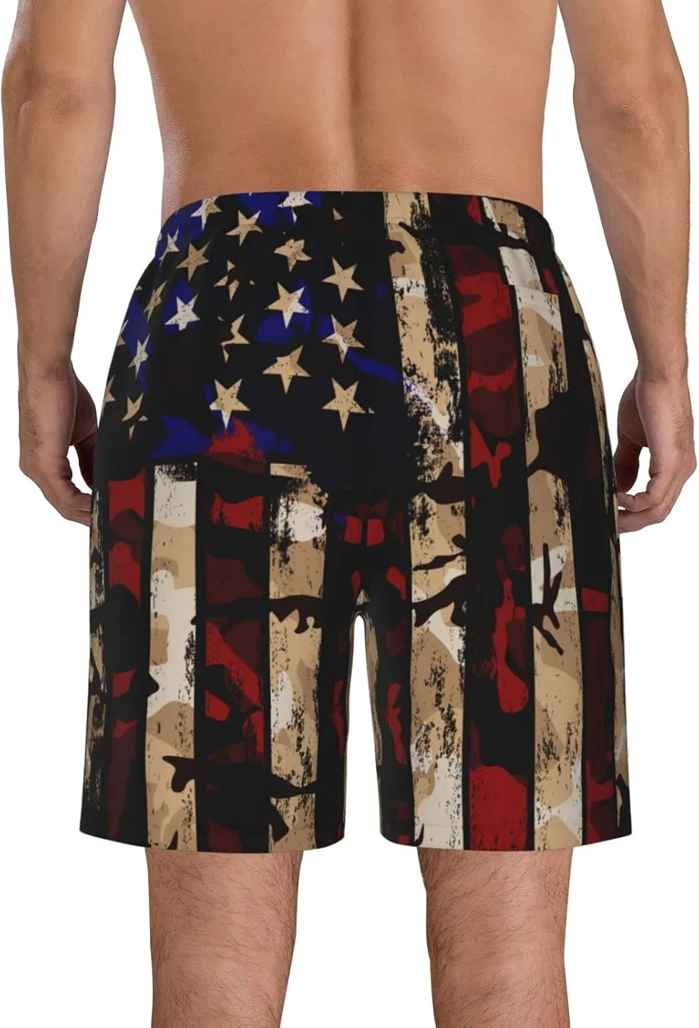 FREEHOTU Men's Swim Trunks Beach Board Shorts Quick Dry Swimwear Sports with Pockets