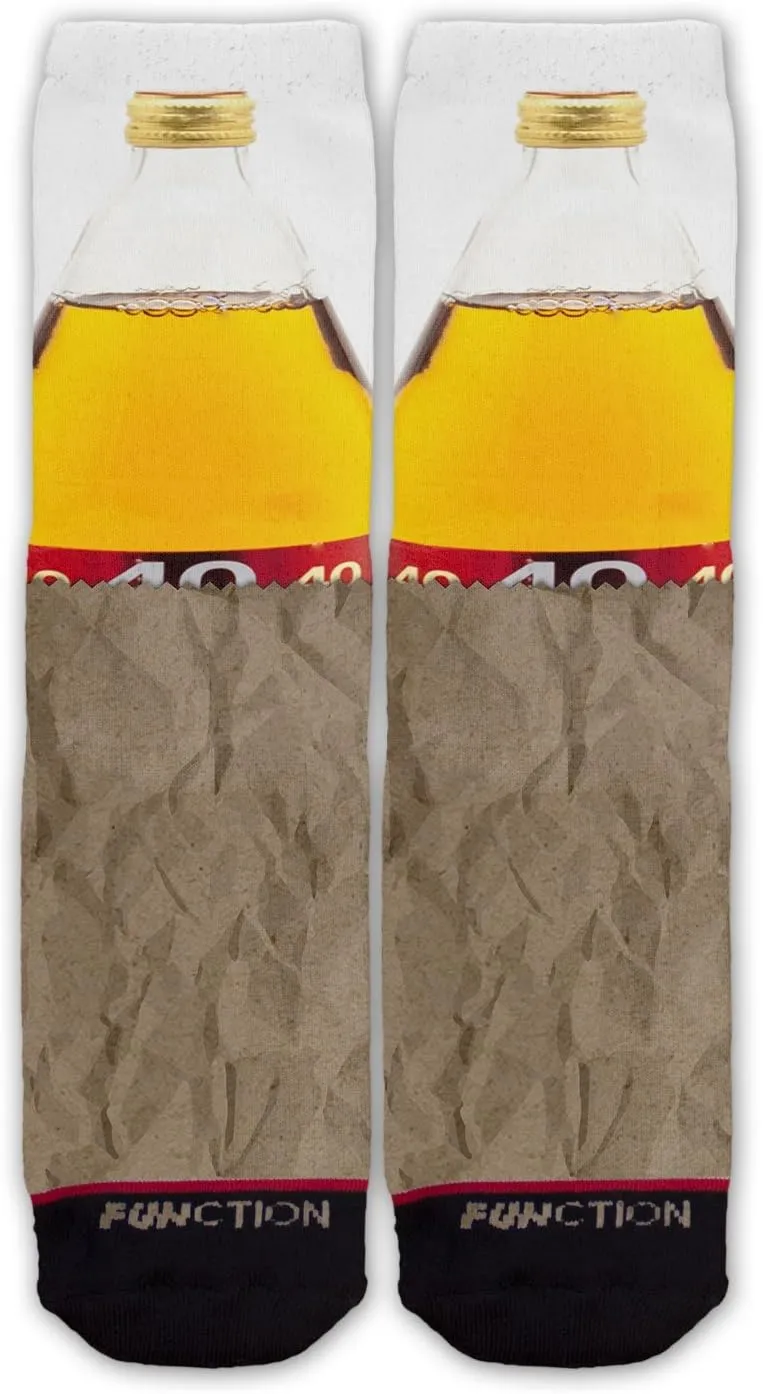 Function - 40 oz Paper Bag Beer Fashion Socks