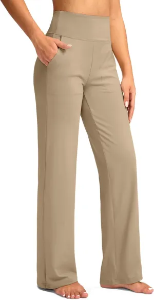 G Gradual Women's Yoga Pants wiht Pockets High Waist Stretch Loose Casual Lounge Sweatpants Petite/Regular/Tall