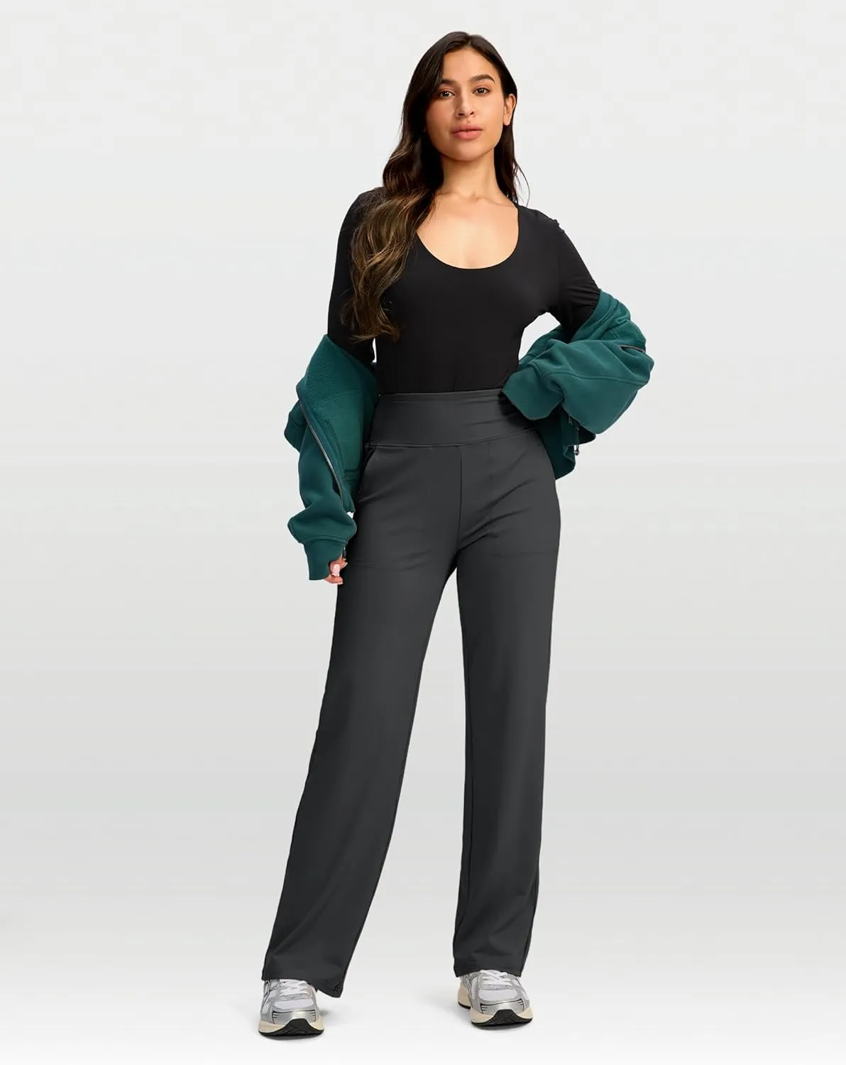 G Gradual Women's Yoga Pants wiht Pockets High Waist Stretch Loose Casual Lounge Sweatpants Petite/Regular/Tall