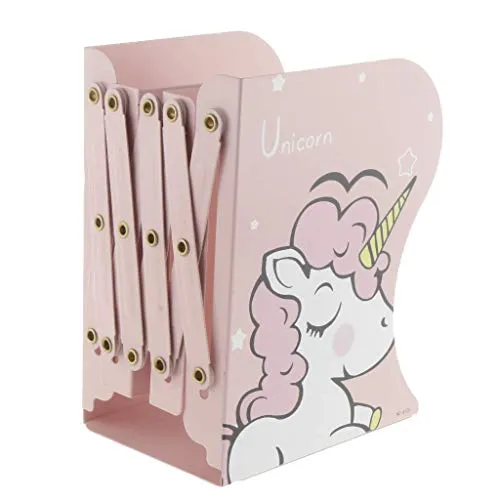 G4GIFT (Pack of 1) Metal Foldable Book, Stationery & Makeup Stand Desk Organizer Multipurpose Use (Pink)(Size: 19 x 10 x 15 cm)
