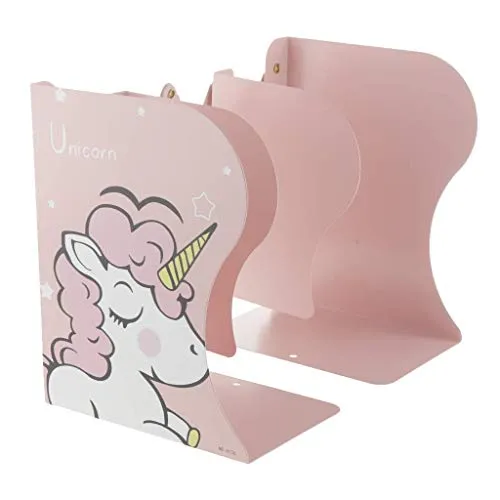 G4GIFT (Pack of 1) Metal Foldable Book, Stationery & Makeup Stand Desk Organizer Multipurpose Use (Pink)(Size: 19 x 10 x 15 cm)