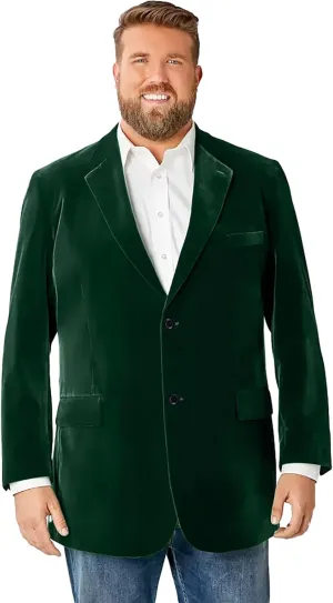 GATMSTZ Big Velvet Blazer for Men Blazer Jackets Mens Sport Coats 2 Buttons Party Wedding Evening Homecoming