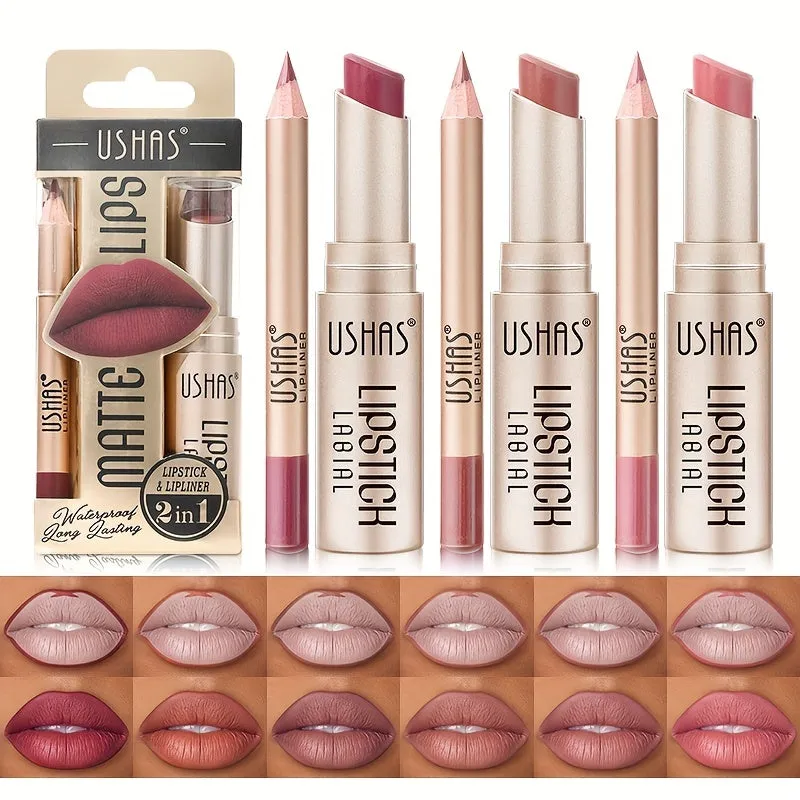 Golden Box Matte Lipstick & Liner