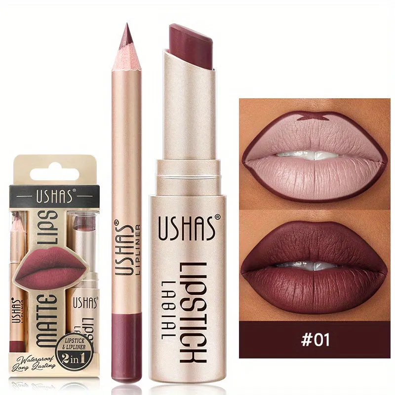 Golden Box Matte Lipstick & Liner