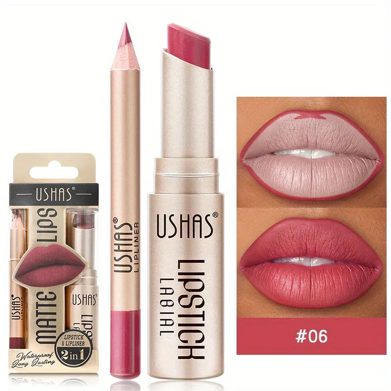 Golden Box Matte Lipstick & Liner