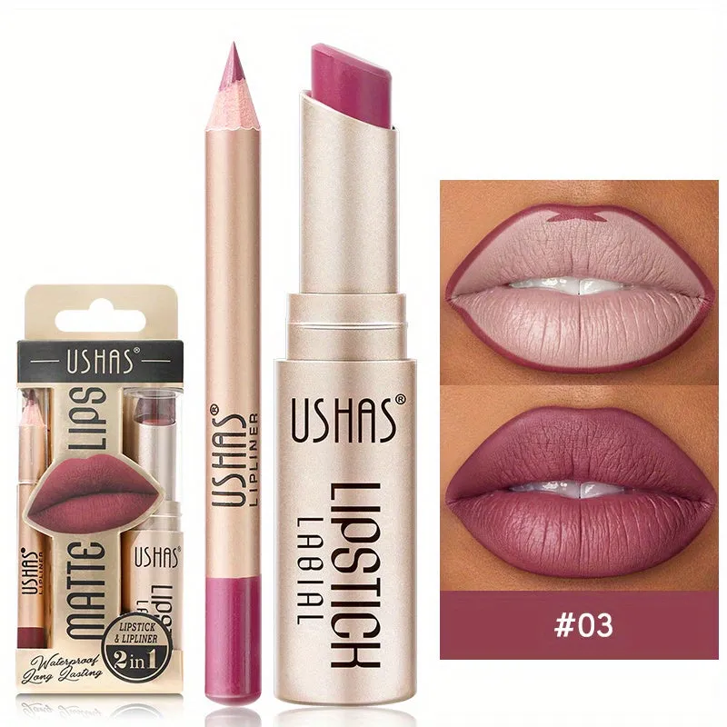 Golden Box Matte Lipstick & Liner