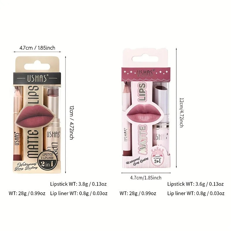 Golden Box Matte Lipstick & Liner