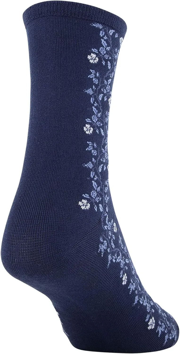 GOLDTOE Women's Designer Collection Midi Socks, 3-Pairs