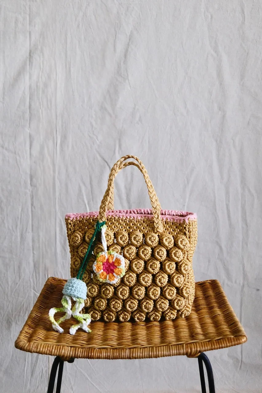 Hand crocheted charm. Summer flower Natalie