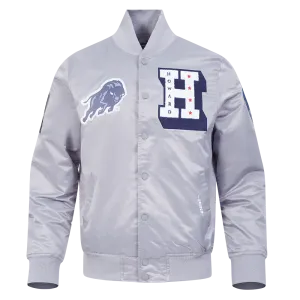 HOWARD UNIVERSITY CLASSIC SATIN JACKET (SILVER)