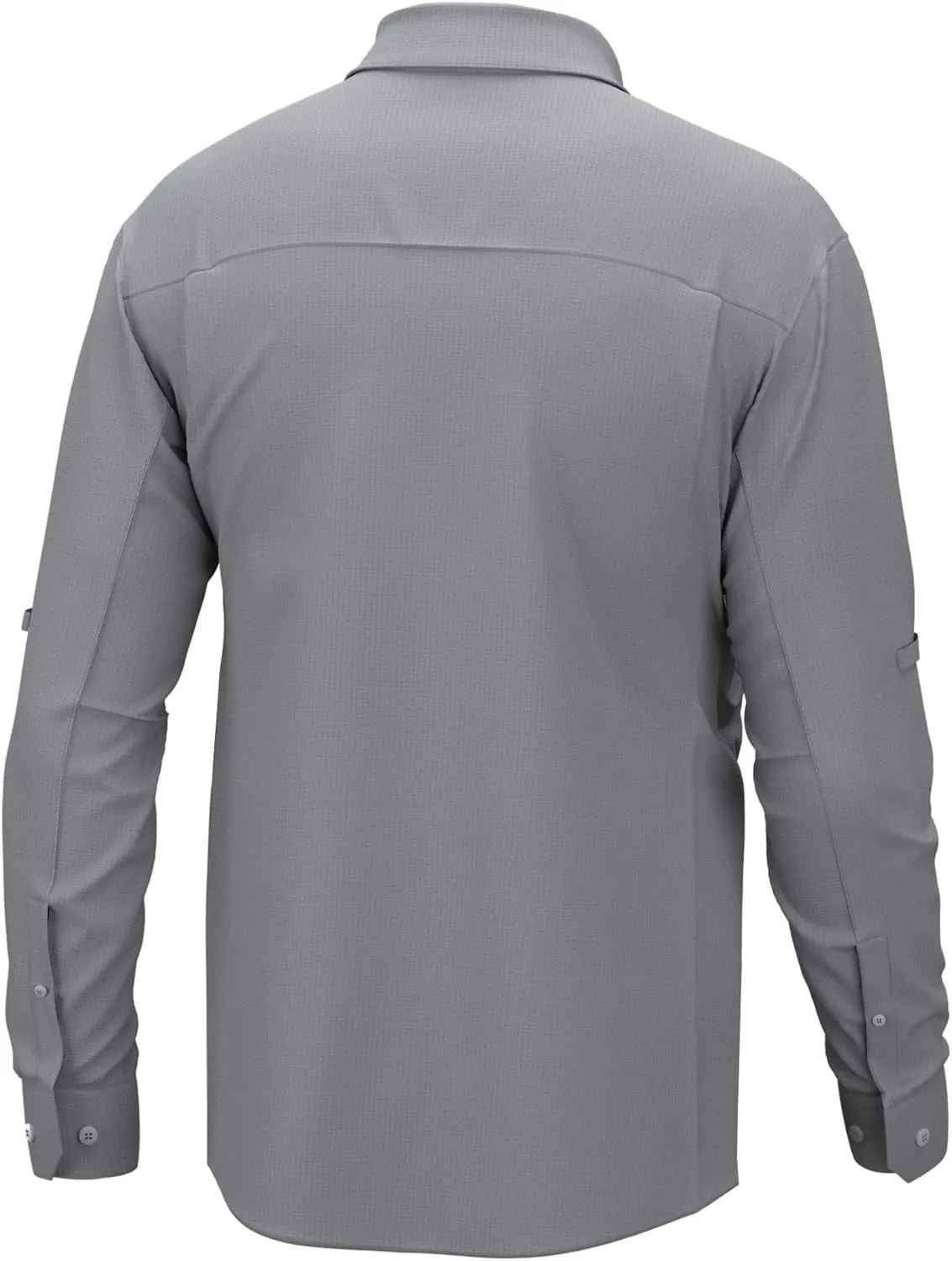 HUK Men's A1a Woven, Performance Long Sleeve Button