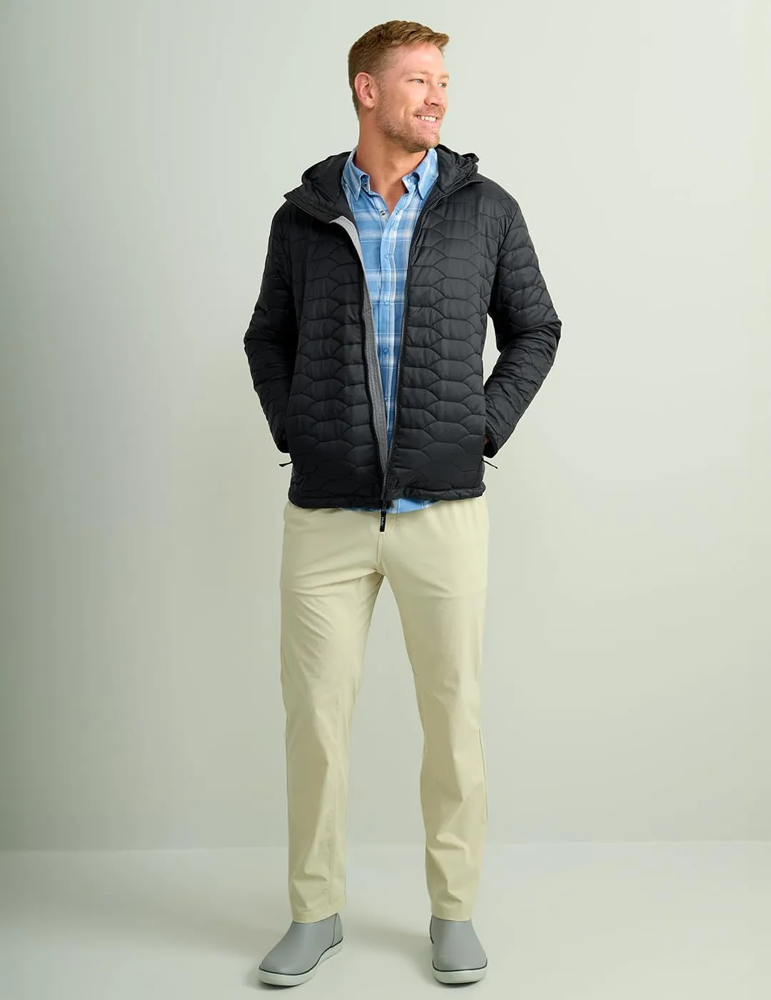 HUK Men's Scale Jacket, DWR Performance Fishing Coat