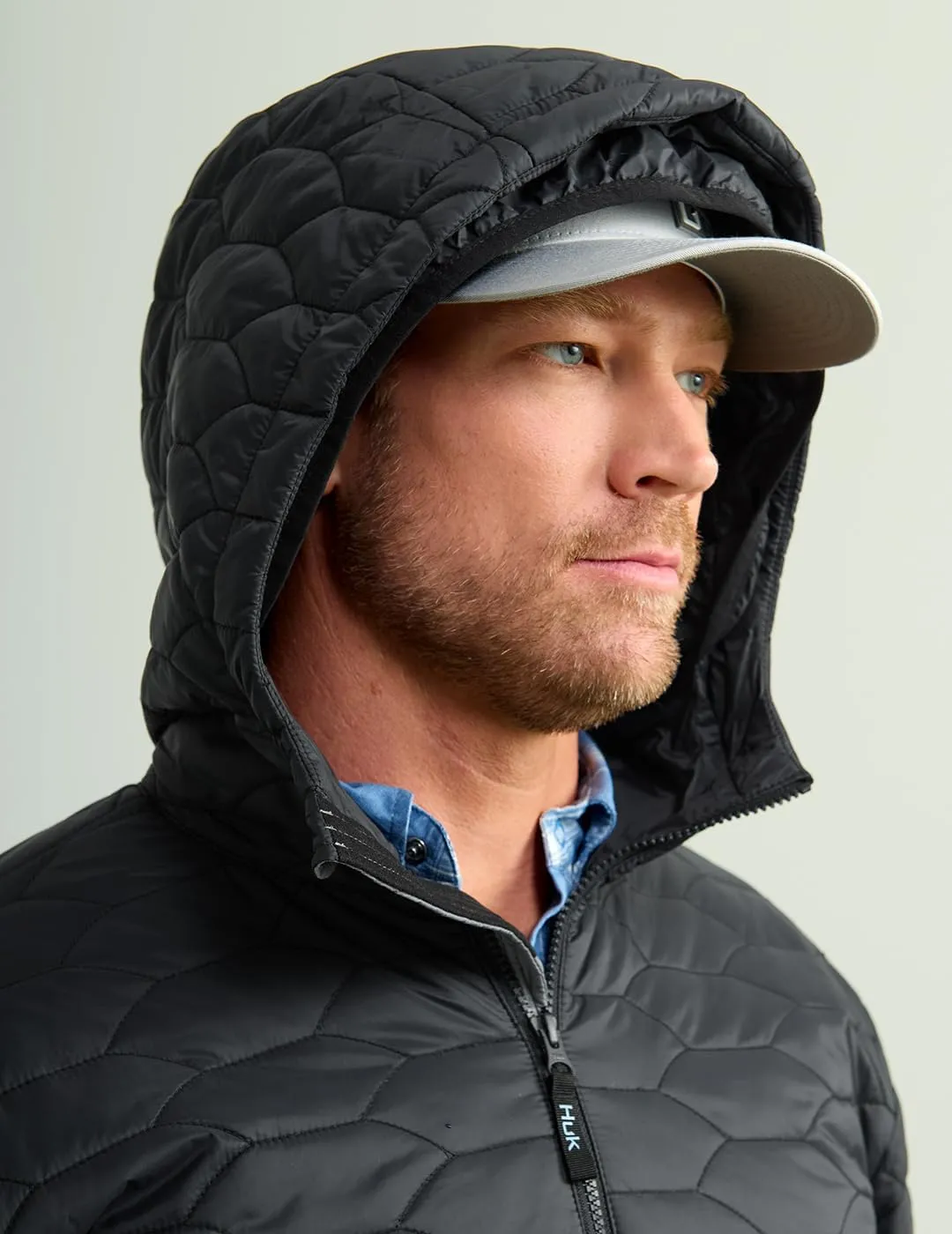 HUK Men's Scale Jacket, DWR Performance Fishing Coat