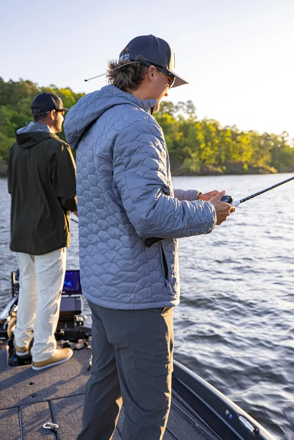HUK Men's Scale Jacket, DWR Performance Fishing Coat
