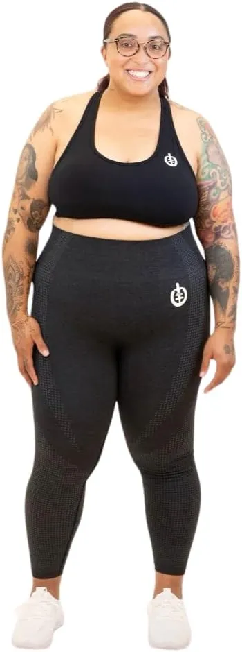 ICONI Womens Seamless High Waisted Tummy Control Supportive Compressive Squat Proof Moisture Wicking Exercise Legging