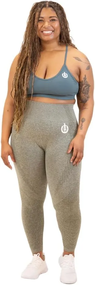ICONI Womens Seamless High Waisted Tummy Control Supportive Compressive Squat Proof Moisture Wicking Exercise Legging