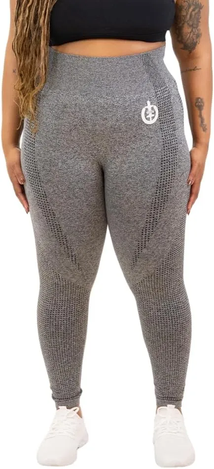 ICONI Womens Seamless High Waisted Tummy Control Supportive Compressive Squat Proof Moisture Wicking Exercise Legging