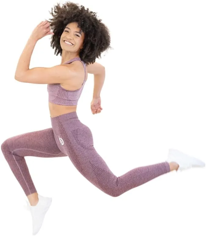 ICONI Womens Seamless High Waisted Tummy Control Supportive Compressive Squat Proof Moisture Wicking Exercise Legging