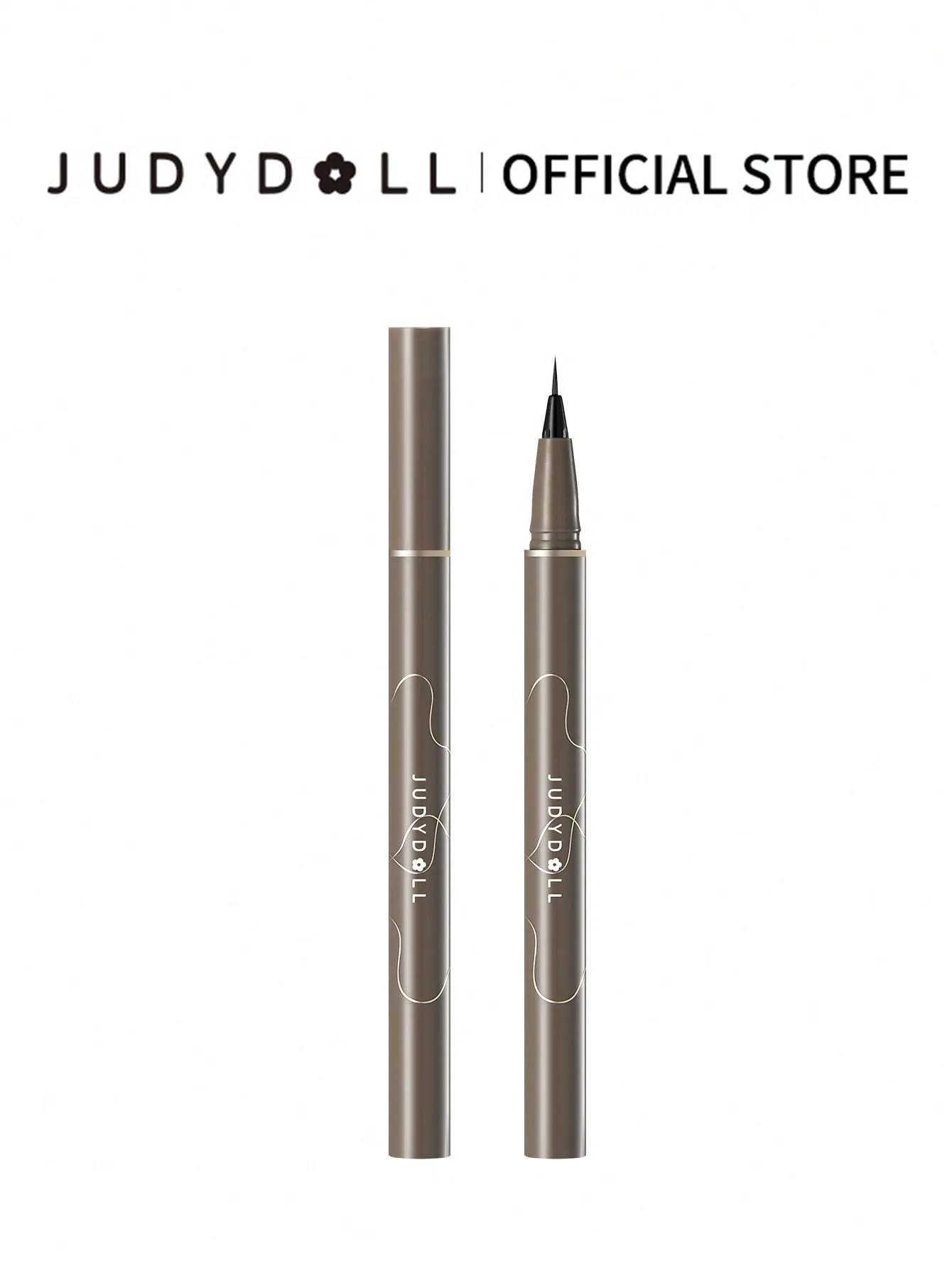 JUDYDOLL JUDYDOLL Slim Liquid Eyeliner 400mg, Brown, Ultra-Fine, Quick-Drying, Waterproof And Smudge-Proof Pen