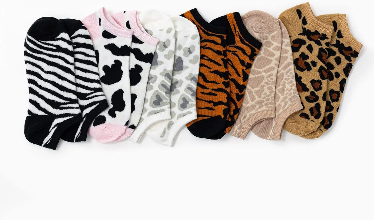 K. Bell Women's Fun Animal Low Cut Socks-6 Pairs-Cool & Cute Novelty Fashion No Show Gifts