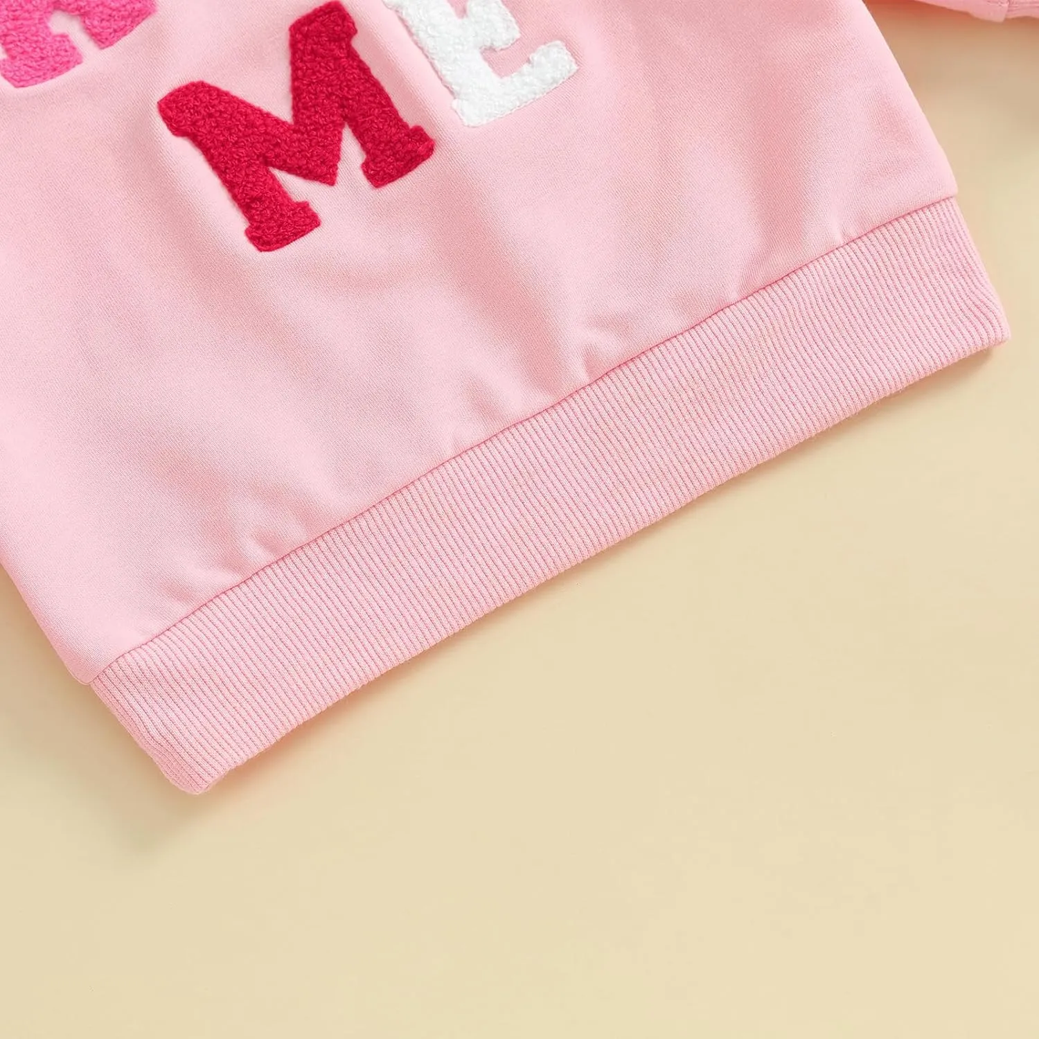 Kayotuas Toddler Girl Valentines Shirt Fuzzy Embroidered Letters Heart Sweatshirt Long Sleeve Crewneck Pullover Sweater Tops
