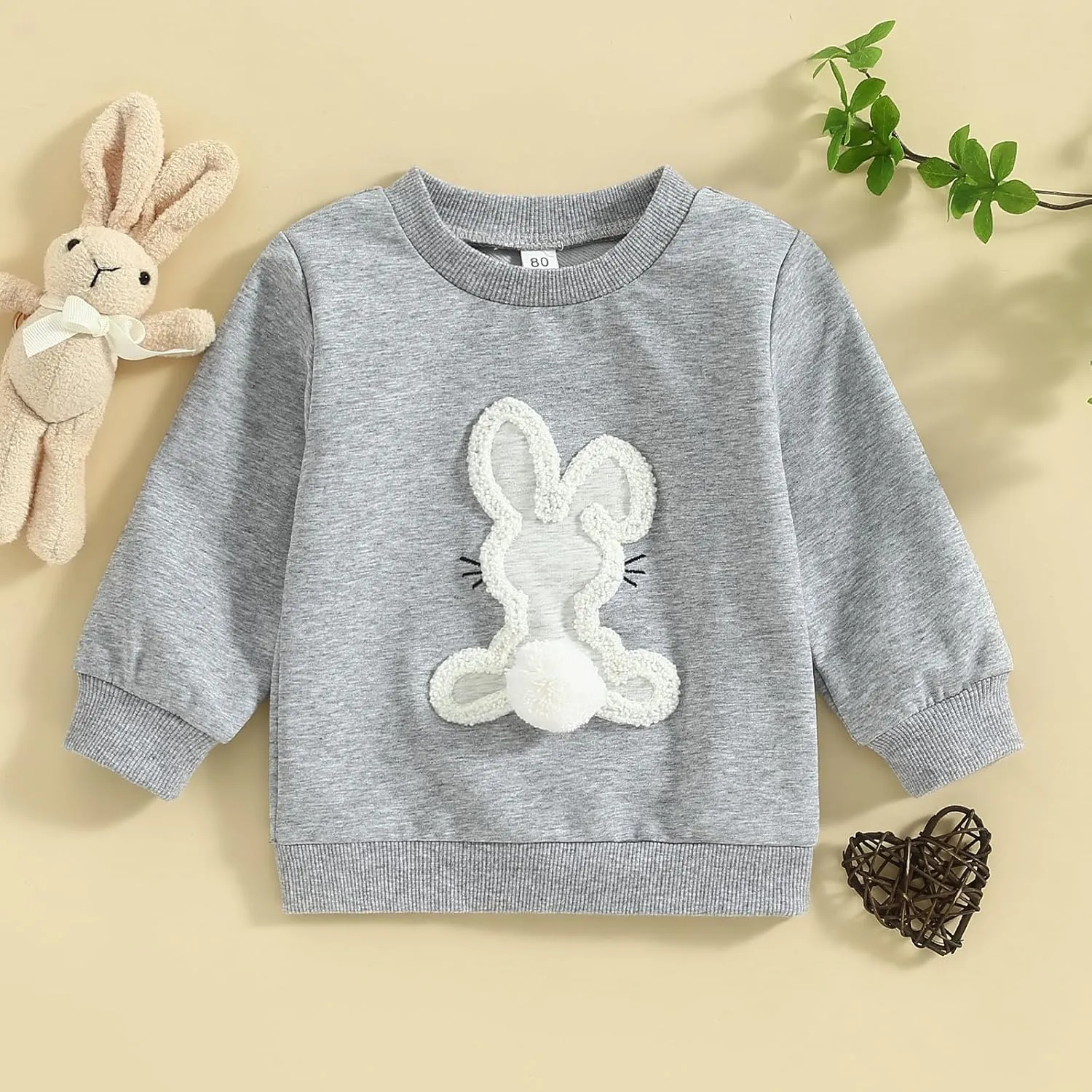 Kayotuas Toddler Girl Valentines Shirt Fuzzy Embroidered Letters Heart Sweatshirt Long Sleeve Crewneck Pullover Sweater Tops