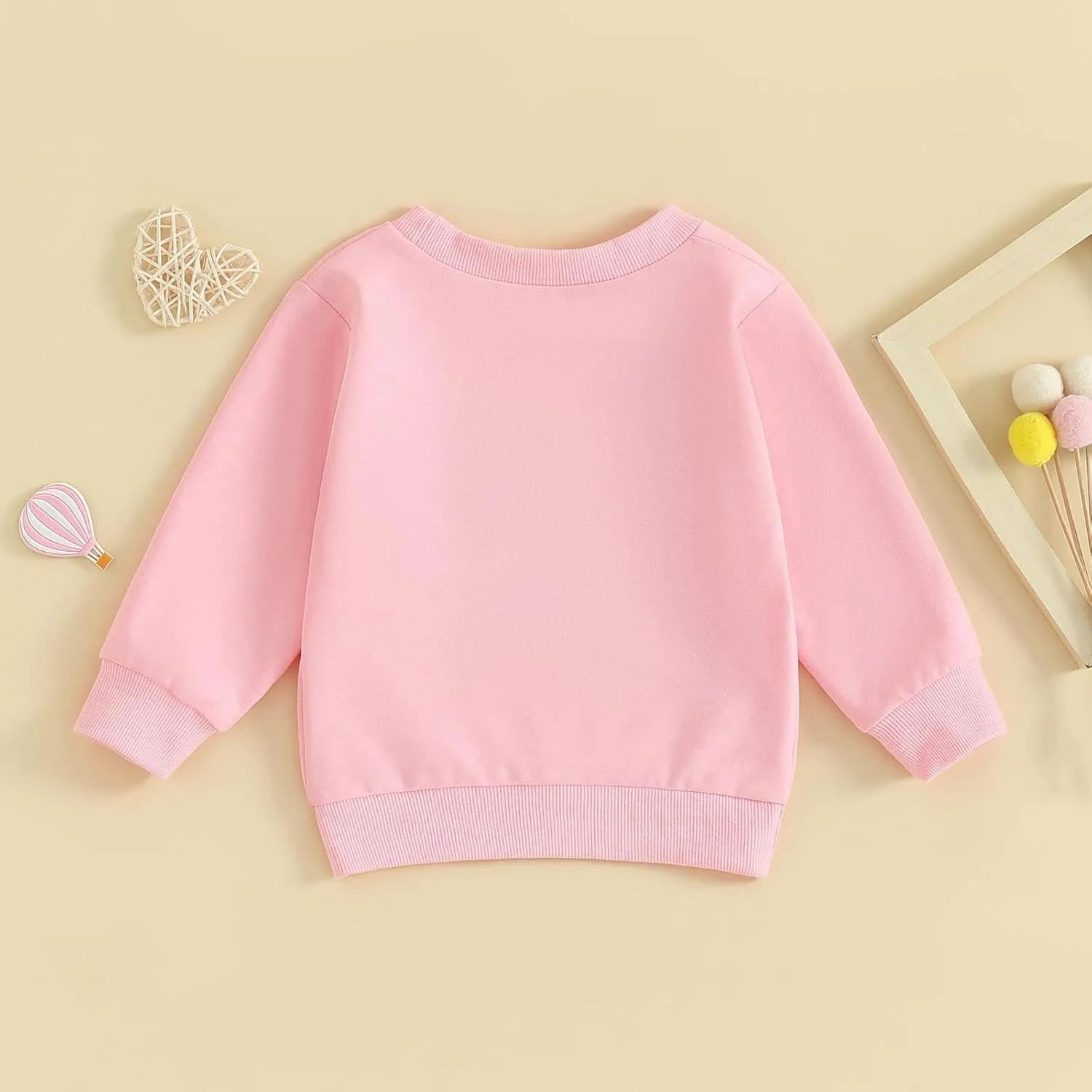 Kayotuas Toddler Girl Valentines Shirt Fuzzy Embroidered Letters Heart Sweatshirt Long Sleeve Crewneck Pullover Sweater Tops