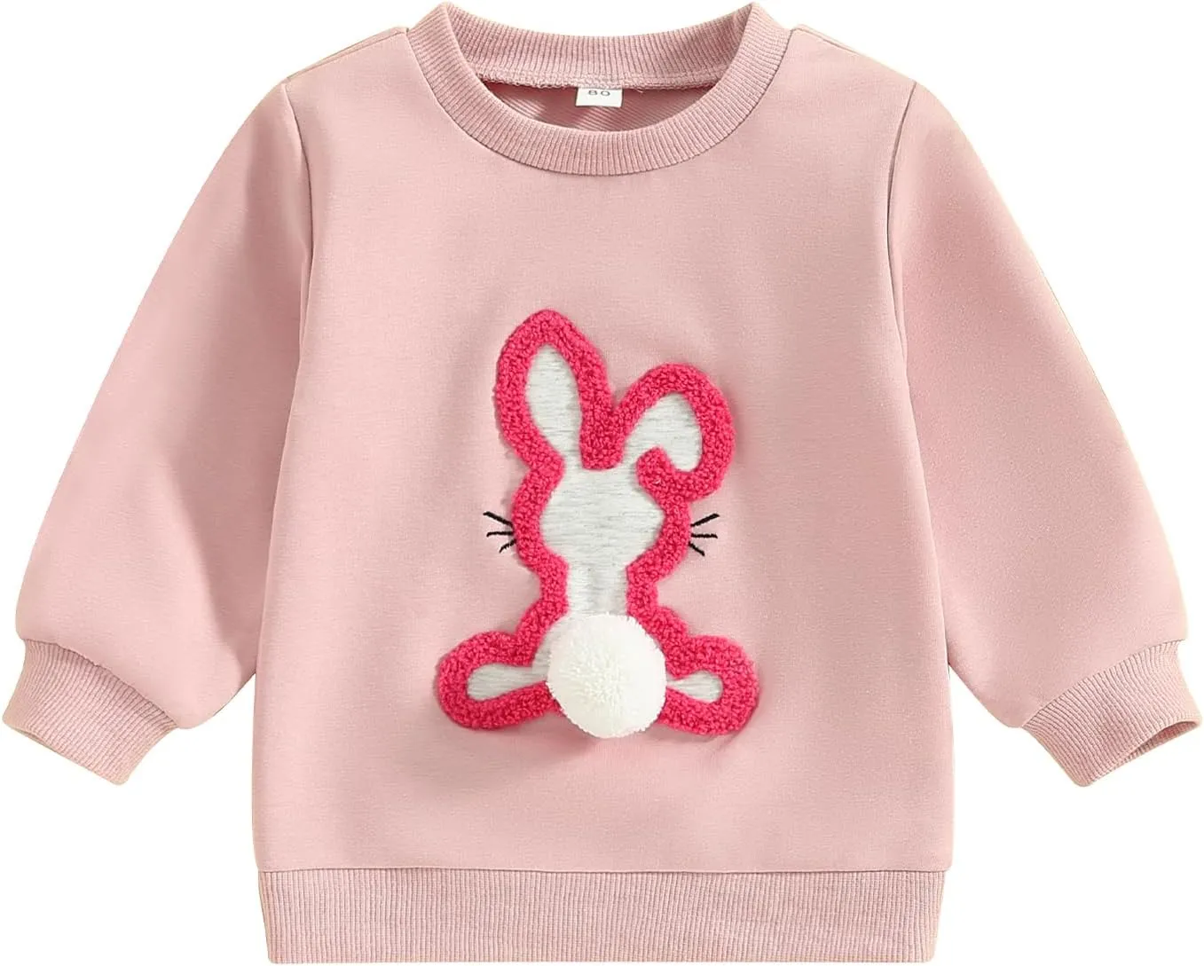 Kayotuas Toddler Girl Valentines Shirt Fuzzy Embroidered Letters Heart Sweatshirt Long Sleeve Crewneck Pullover Sweater Tops