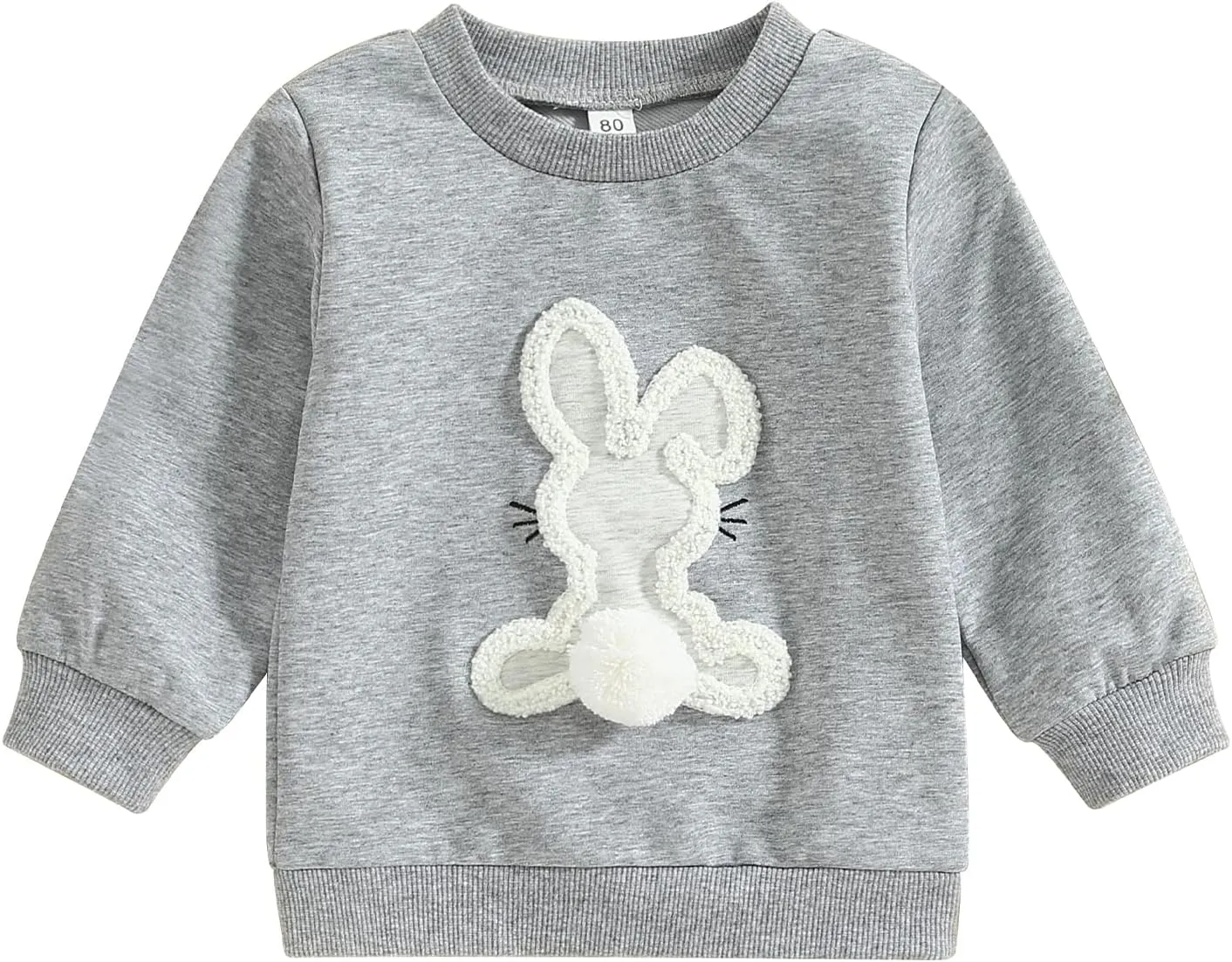 Kayotuas Toddler Girl Valentines Shirt Fuzzy Embroidered Letters Heart Sweatshirt Long Sleeve Crewneck Pullover Sweater Tops