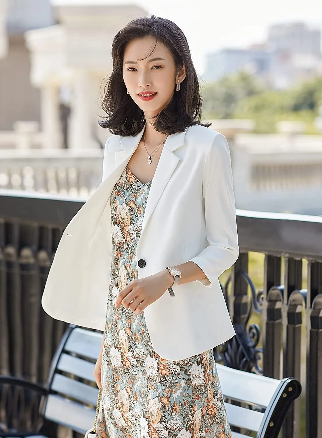 Kedera Womens Blazers & Suit Jacket Casual Work Blazer Office Jacket Slim Fit Blazer for Business Lady