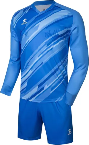 KELME Soccer Goalkeeper Jersey Pro Set Uniform - Padded Goalkeeper Shirt Shorts Socks - Men's Goalie Jersey Adults Kids