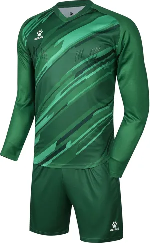 KELME Soccer Goalkeeper Jersey Pro Set Uniform - Padded Goalkeeper Shirt Shorts Socks - Men's Goalie Jersey Adults Kids