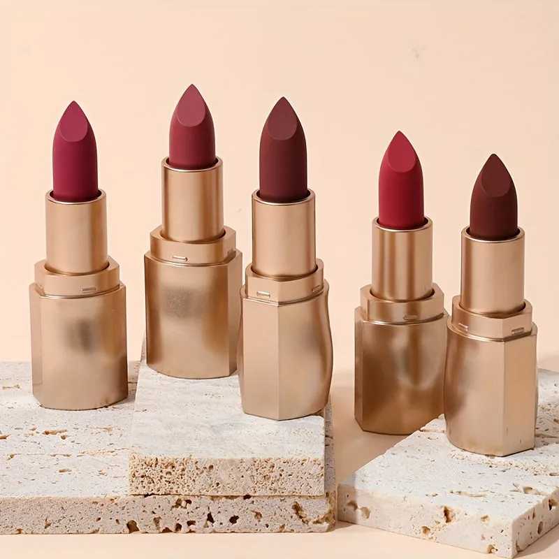 Kissable Colors: 12 Matte Long-Lasting Lipsticks