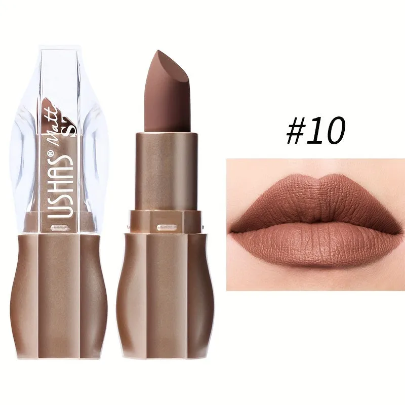 Kissable Colors: 12 Matte Long-Lasting Lipsticks