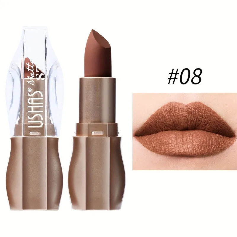 Kissable Colors: 12 Matte Long-Lasting Lipsticks