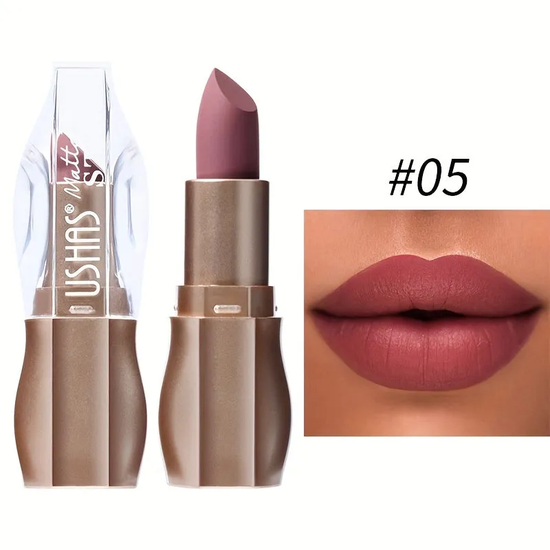 Kissable Colors: 12 Matte Long-Lasting Lipsticks