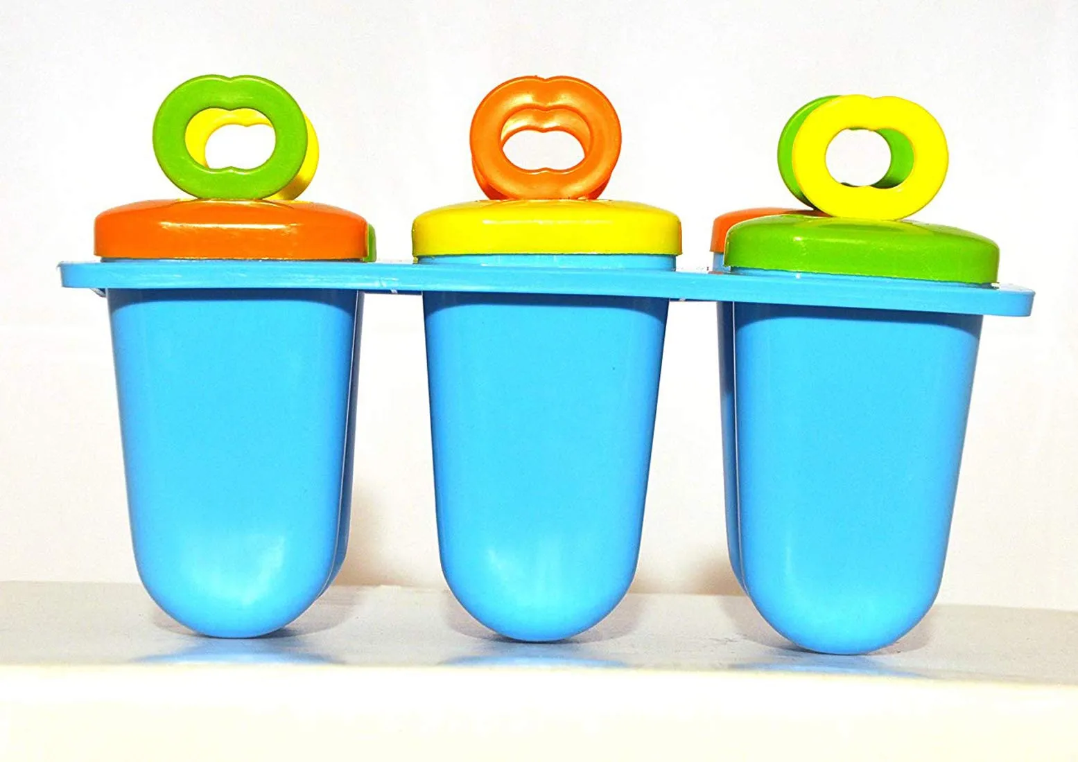 Kuber Industries Plastic Ice Candy Maker Kulfi Maker Moulds Set with 6 Cups (Multi) -CTKTC038131, Pack of 1