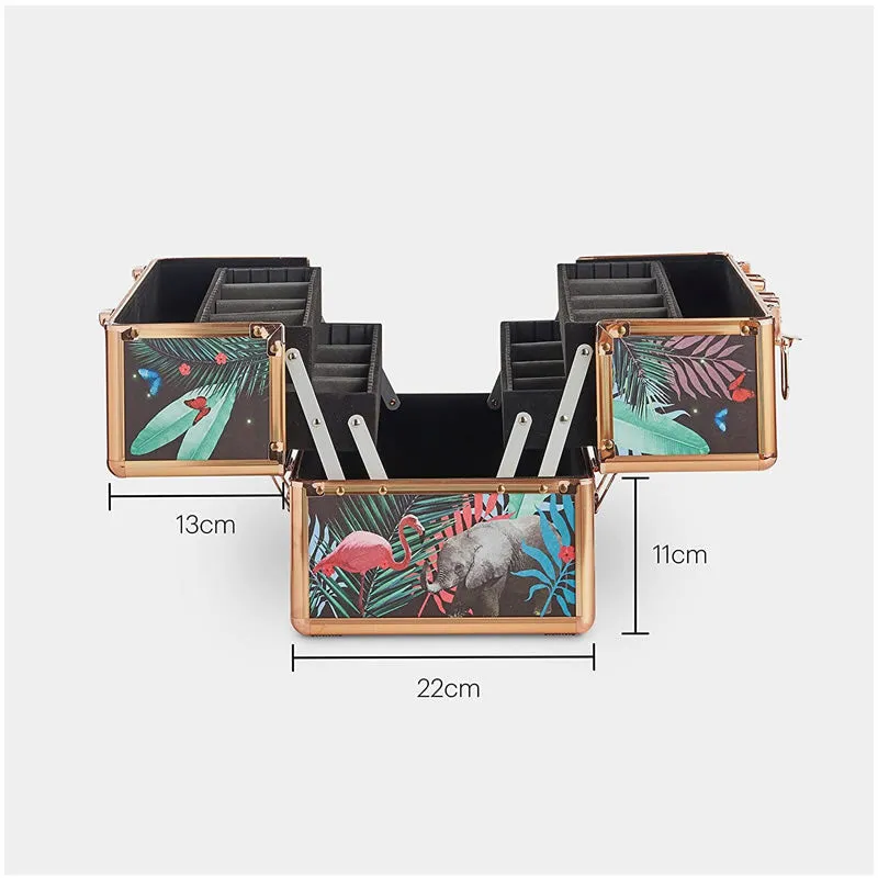 Large Stylish Nature Printed Professional Makeup Cosmetic Organizer -A2324