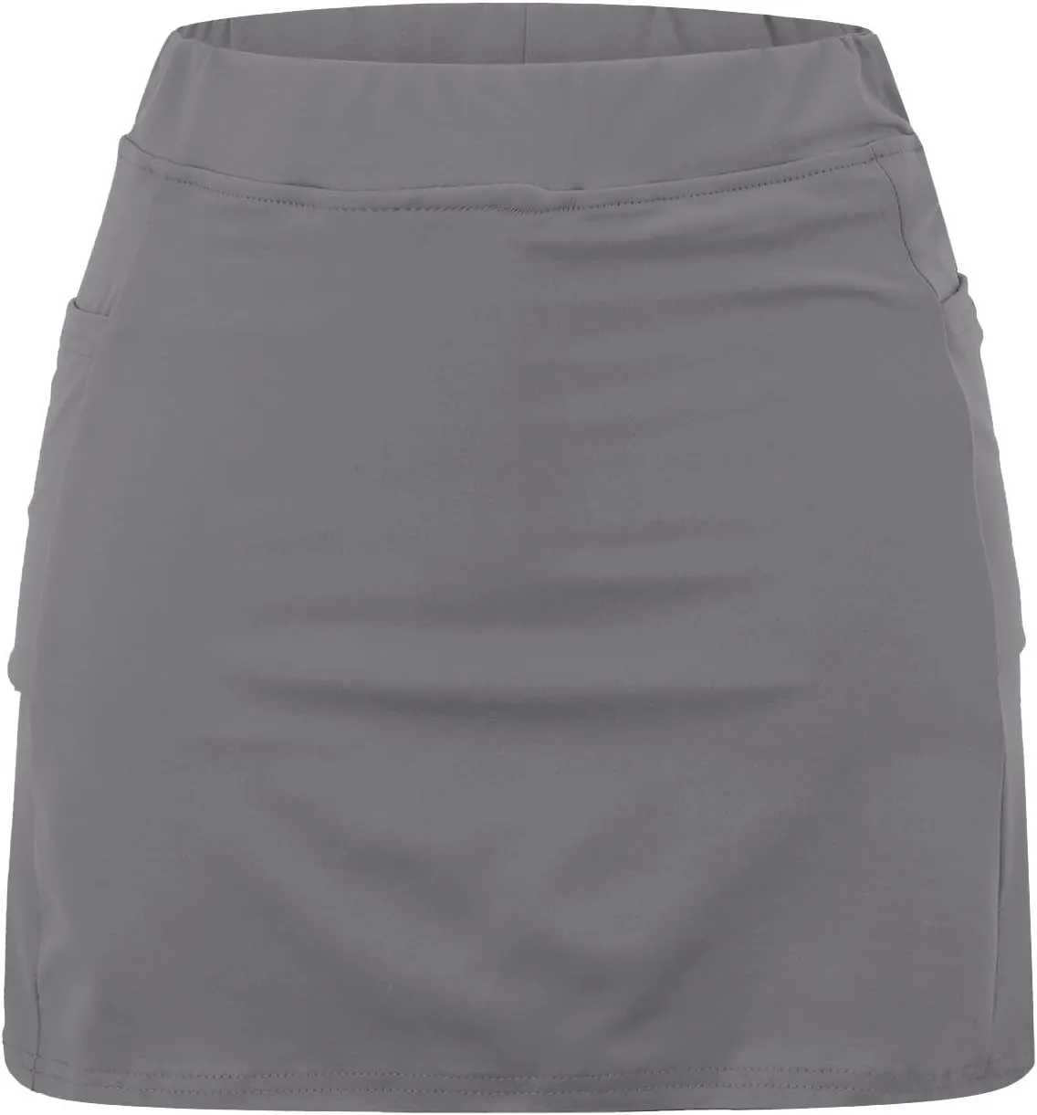 LCMTWX Lightweight High Waist Mid Waist Culottes Short Skirts Skinny Pants High Waisted Pleated Sports Skort with Pockets