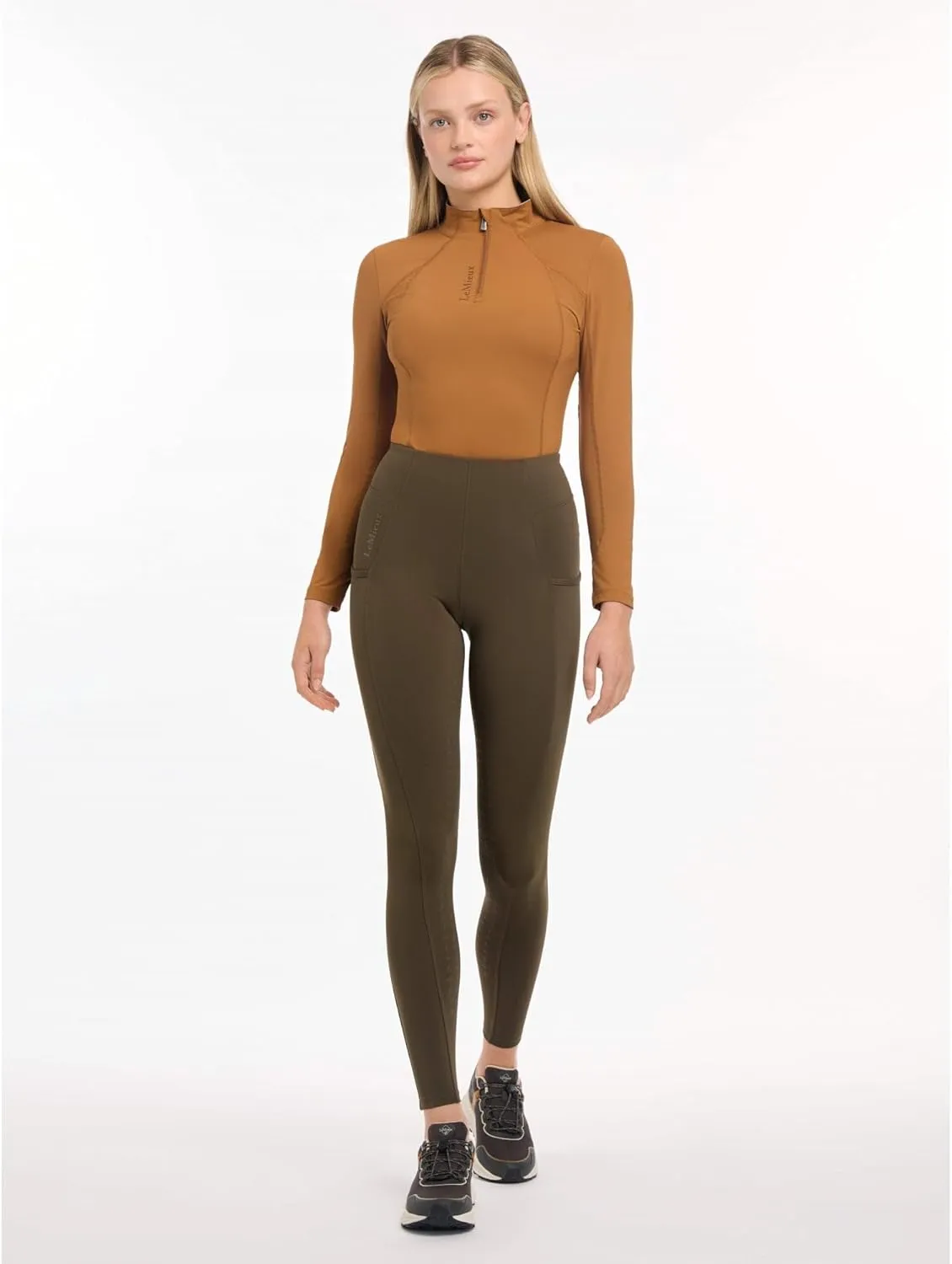LeMieux Naomi Pull On Breeches - Technical Lightweight Fabric - Full Seat Silicone for Grip - Riding Trousers for Adults