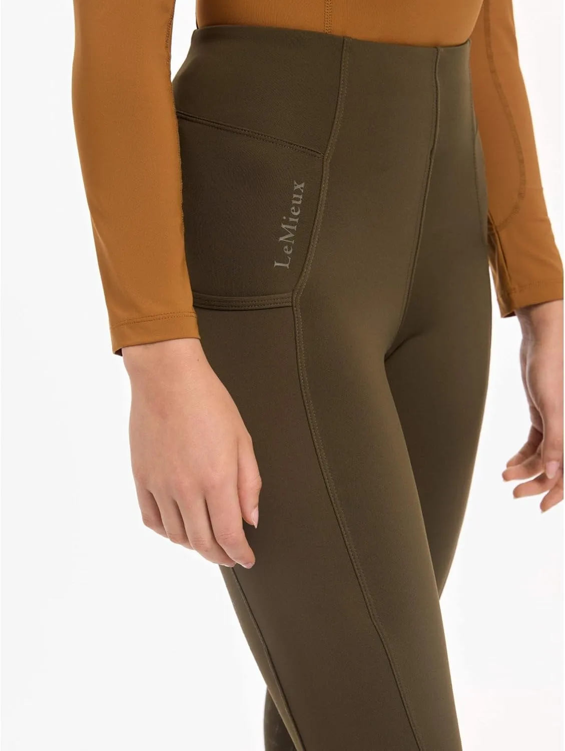 LeMieux Naomi Pull On Breeches - Technical Lightweight Fabric - Full Seat Silicone for Grip - Riding Trousers for Adults